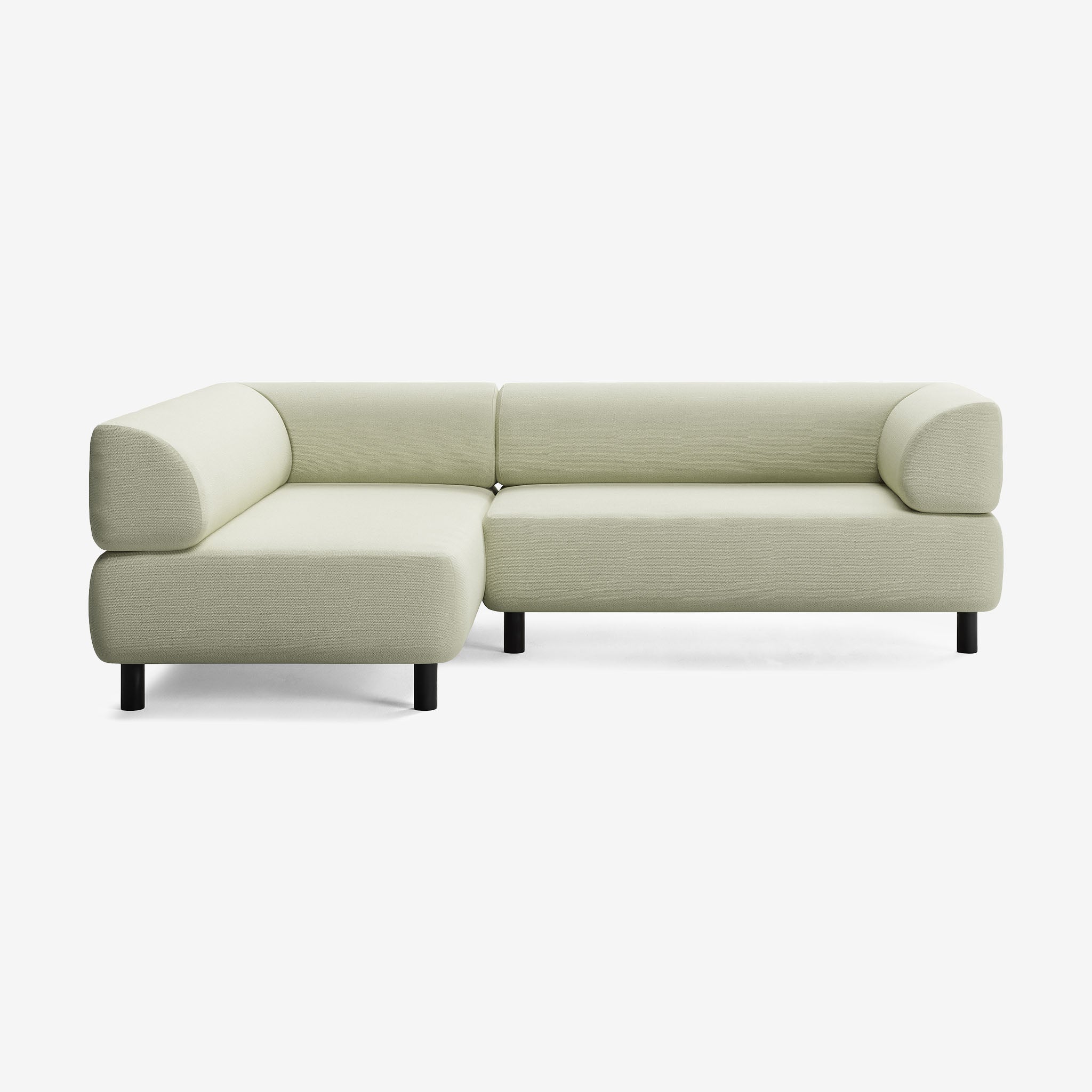 Bolder Sofa 245x170 Rechts Heritage Moss Schwarz