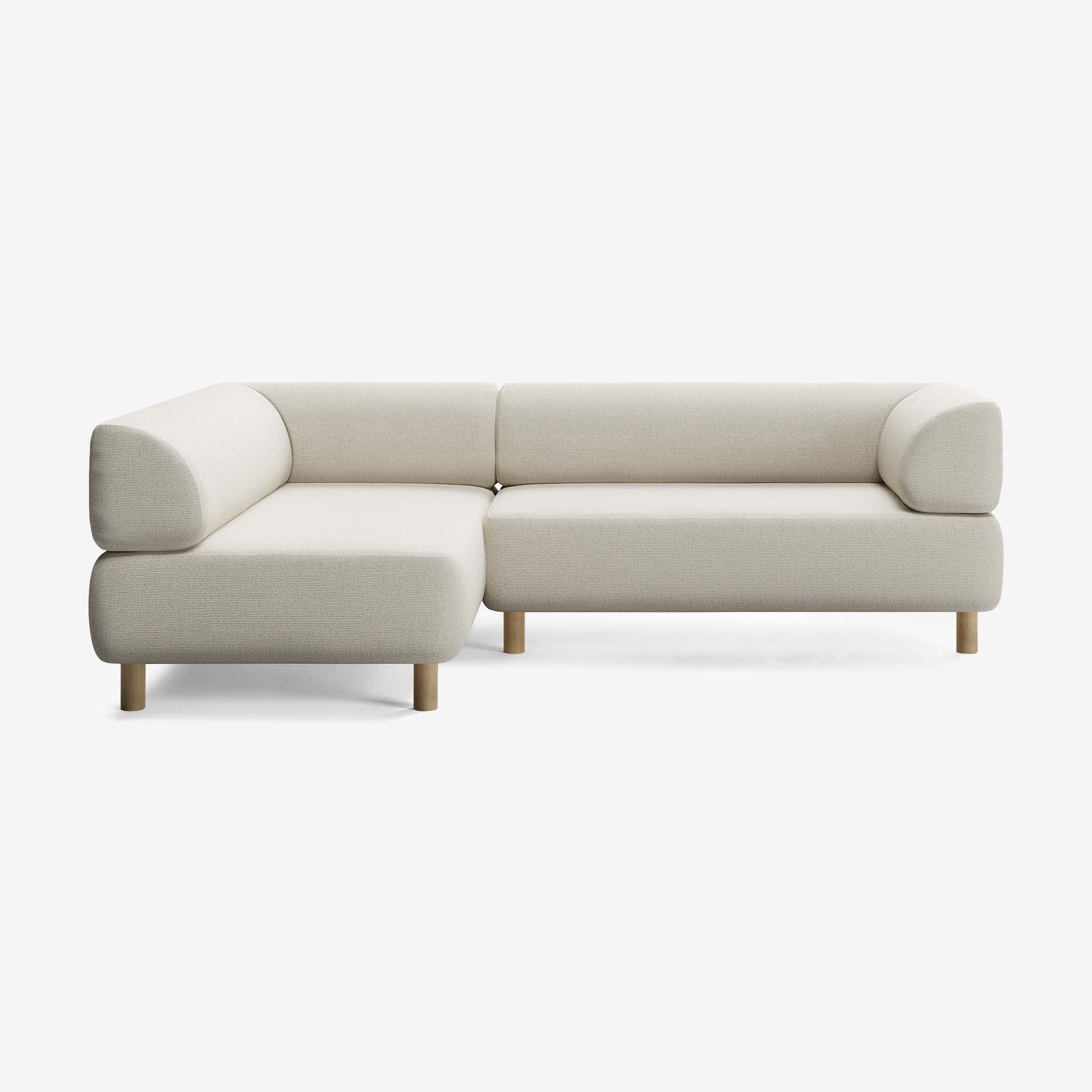 Bolder Sofa 245x170 Rechts Heritage Papyrus Eiche