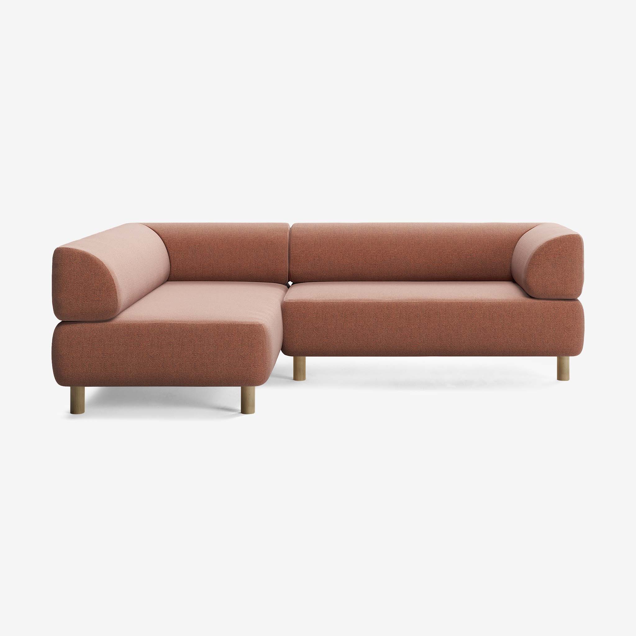 Bolder Sofa 245x170 Rechts Heritage Rust Eiche