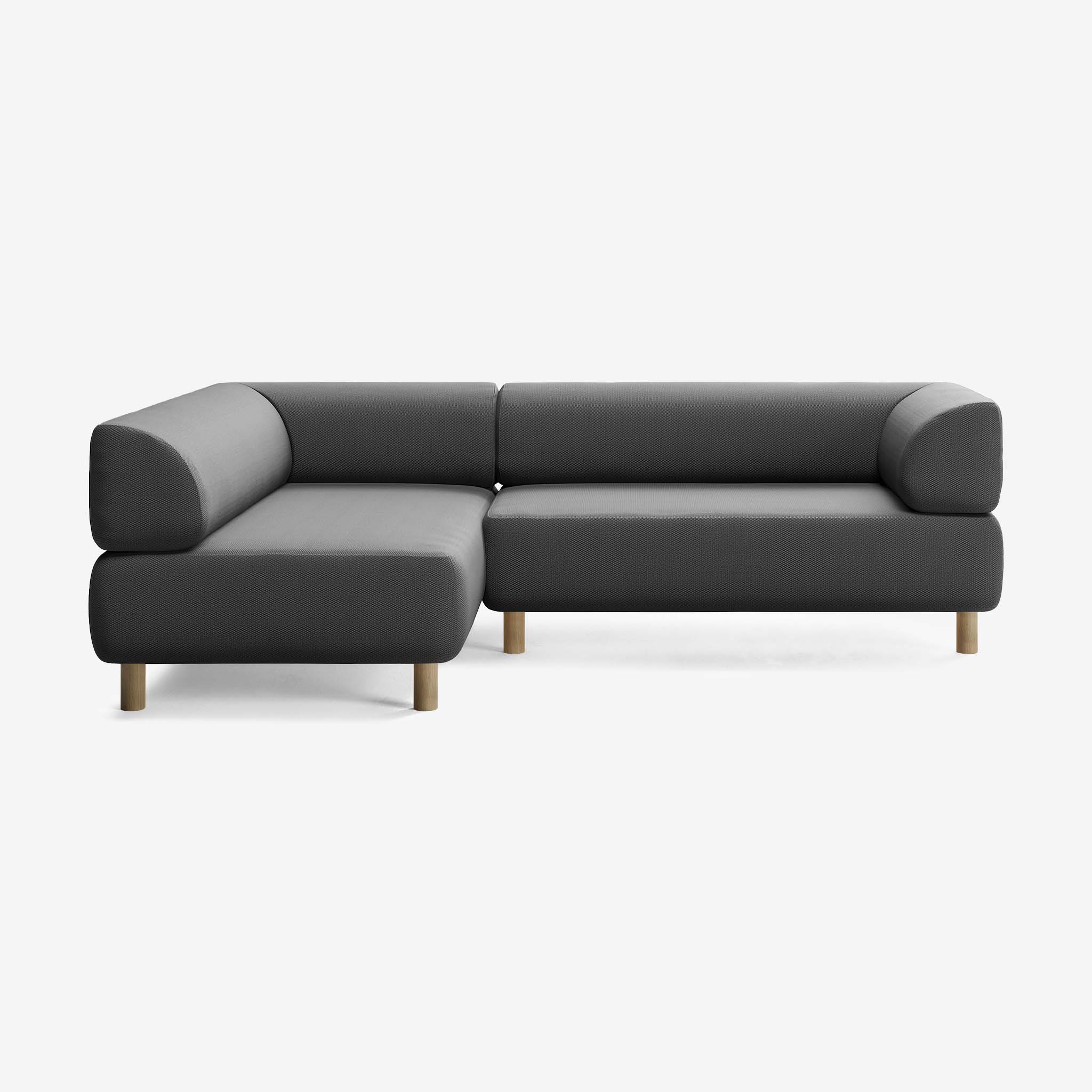 Bolder Sofa 245x170 Rechts Loop Shadow Eiche