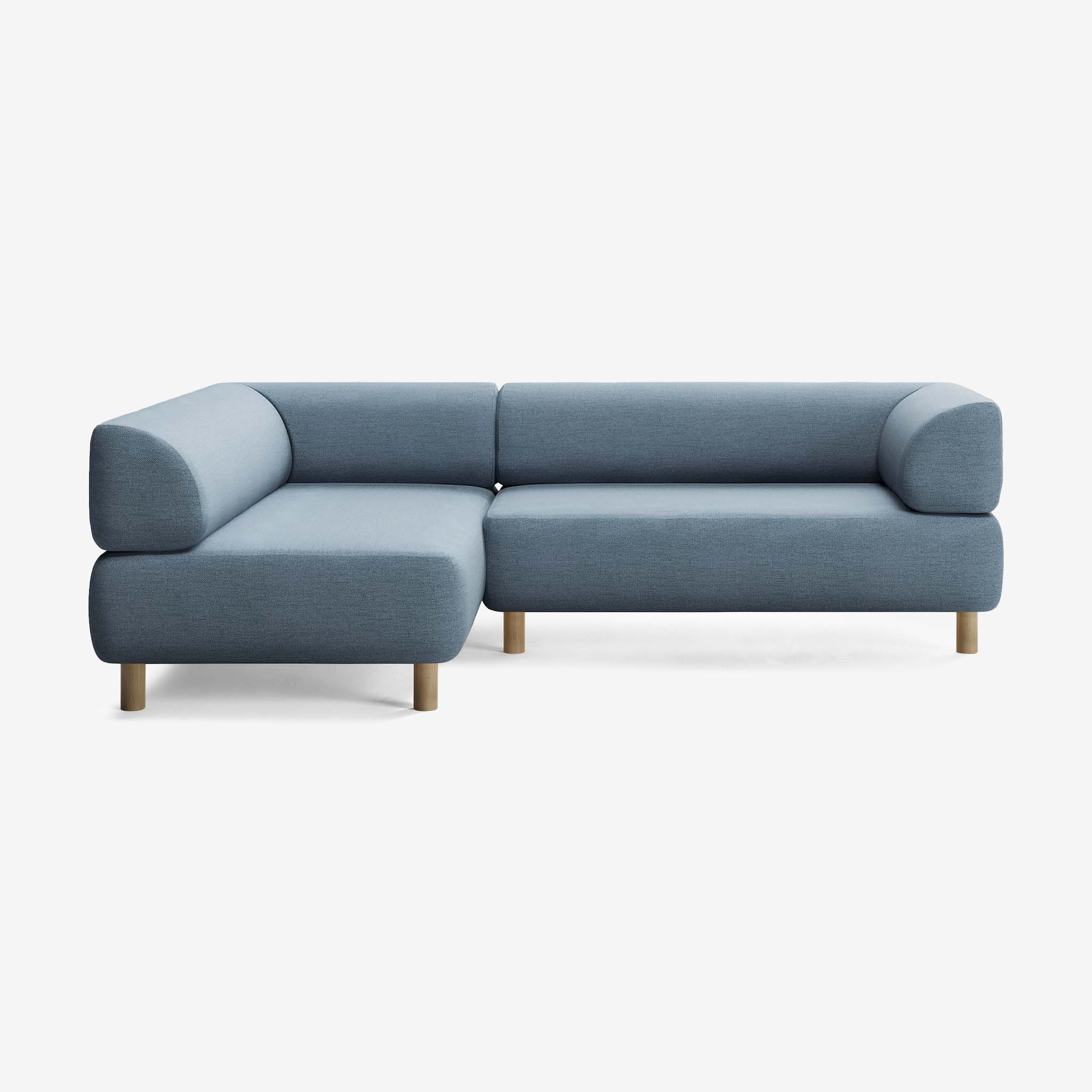 Bolder Sofa 245x170 Rechts Nantes Carbon Sky Eiche