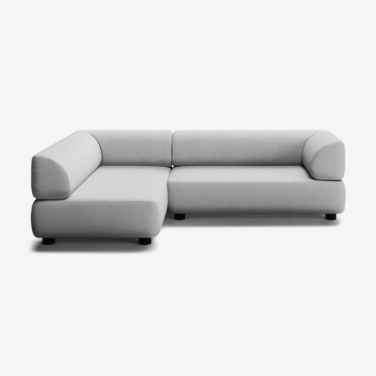 Bolder Sofa 245x170 Rechts Nantes Grey Chine Niedrige Beine