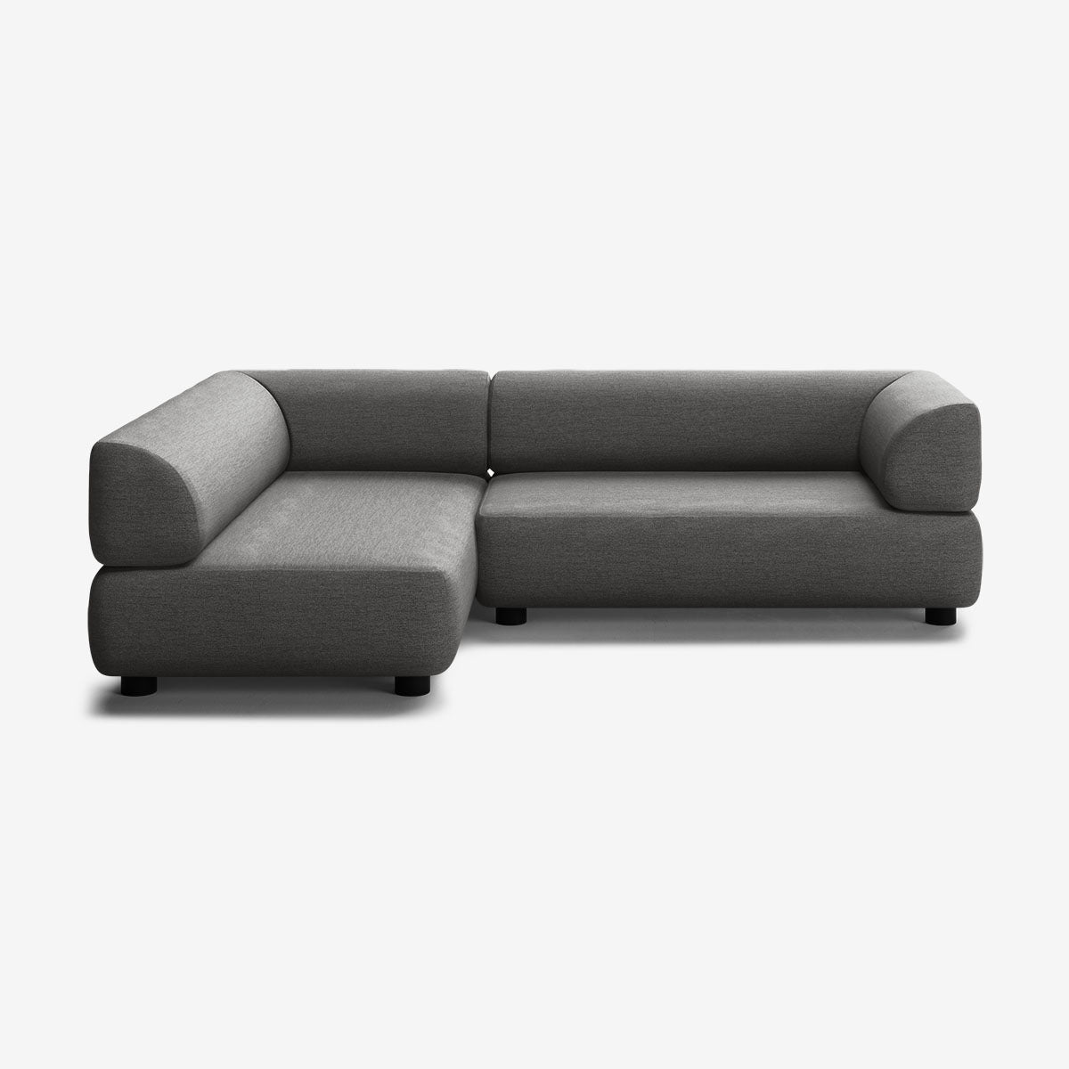 Bolder Sofa 245x170 Rechts Nantes Sooty Niedrige Beine