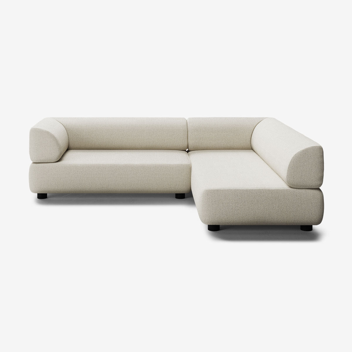 Bolder Sofa 245x200 Links Heritage Papyrus Niedrige Beine