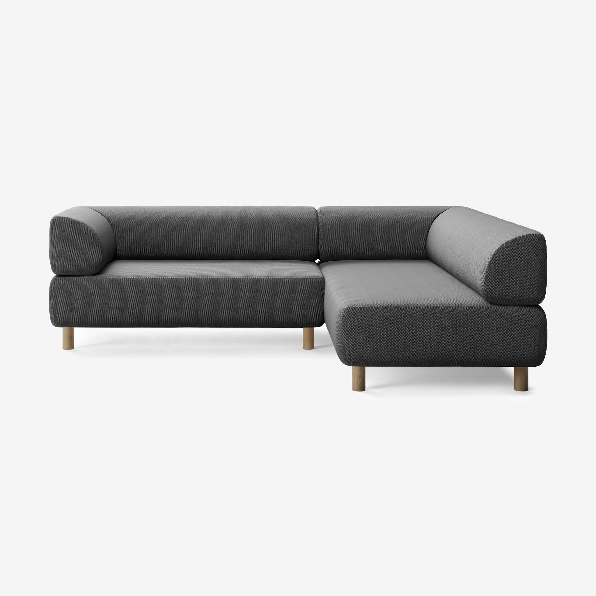 Bolder Sofa 245x200 Links Loop Shadow Eiche 