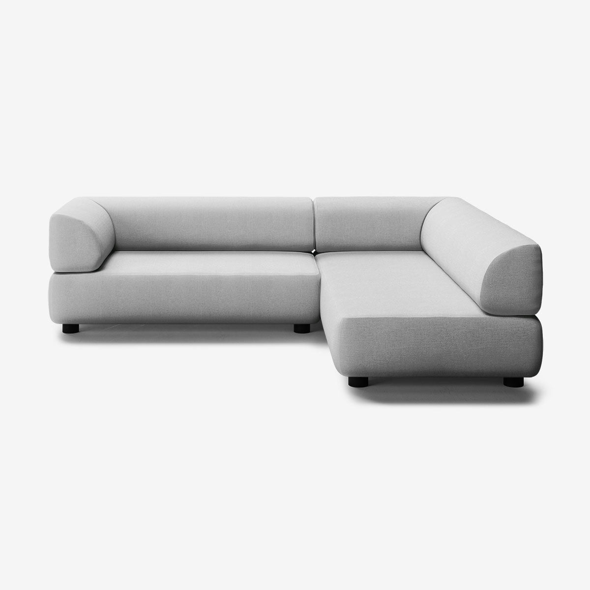 Bolder Sofa 245x200 Links Nantes Grey Chine Niedrige Beine