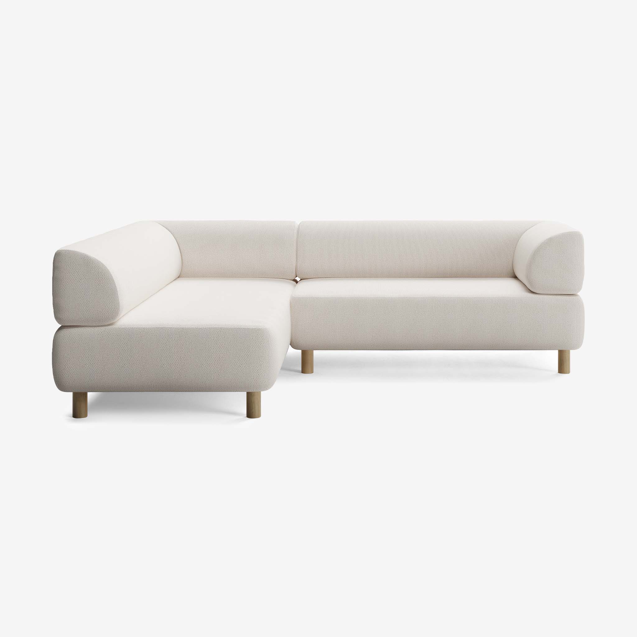 Bolder Sofa 245x200 Rechts Arc Frame Eiche 