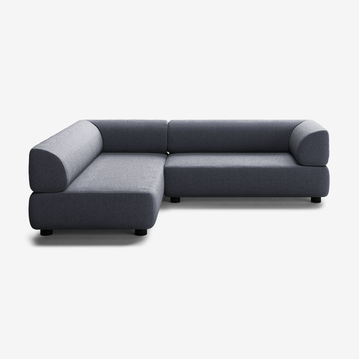 Bolder Sofa 245x200 Rechts Heritage Indigo Niedrige Beine
