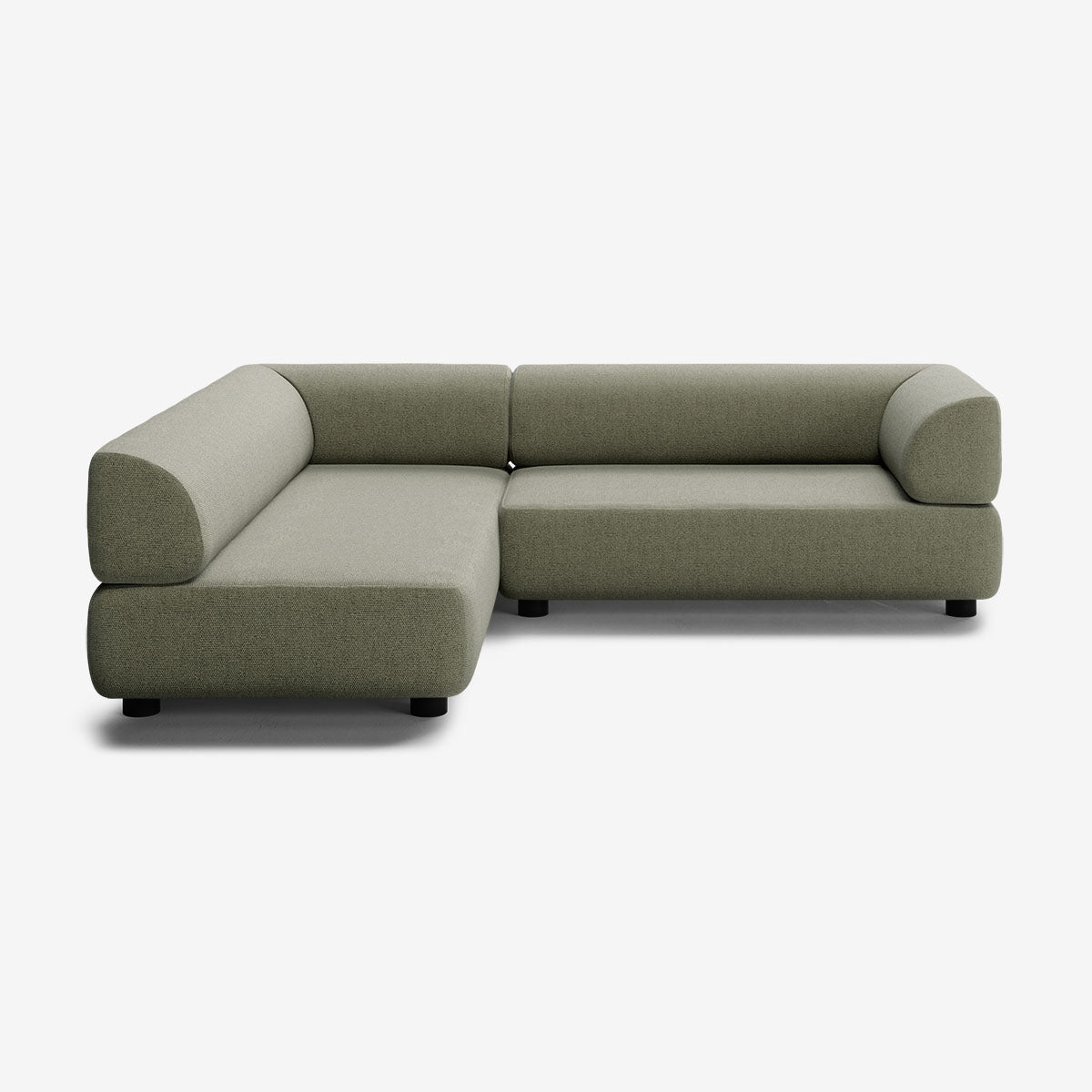 Bolder Sofa 245x200 Rechts Heritage Leaf Niedrige Beine