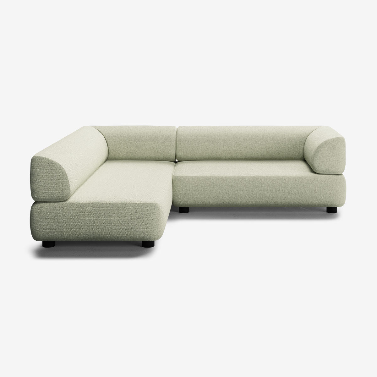 Bolder Sofa 245x200 Rechts Heritage Moss Niedrige Beine
