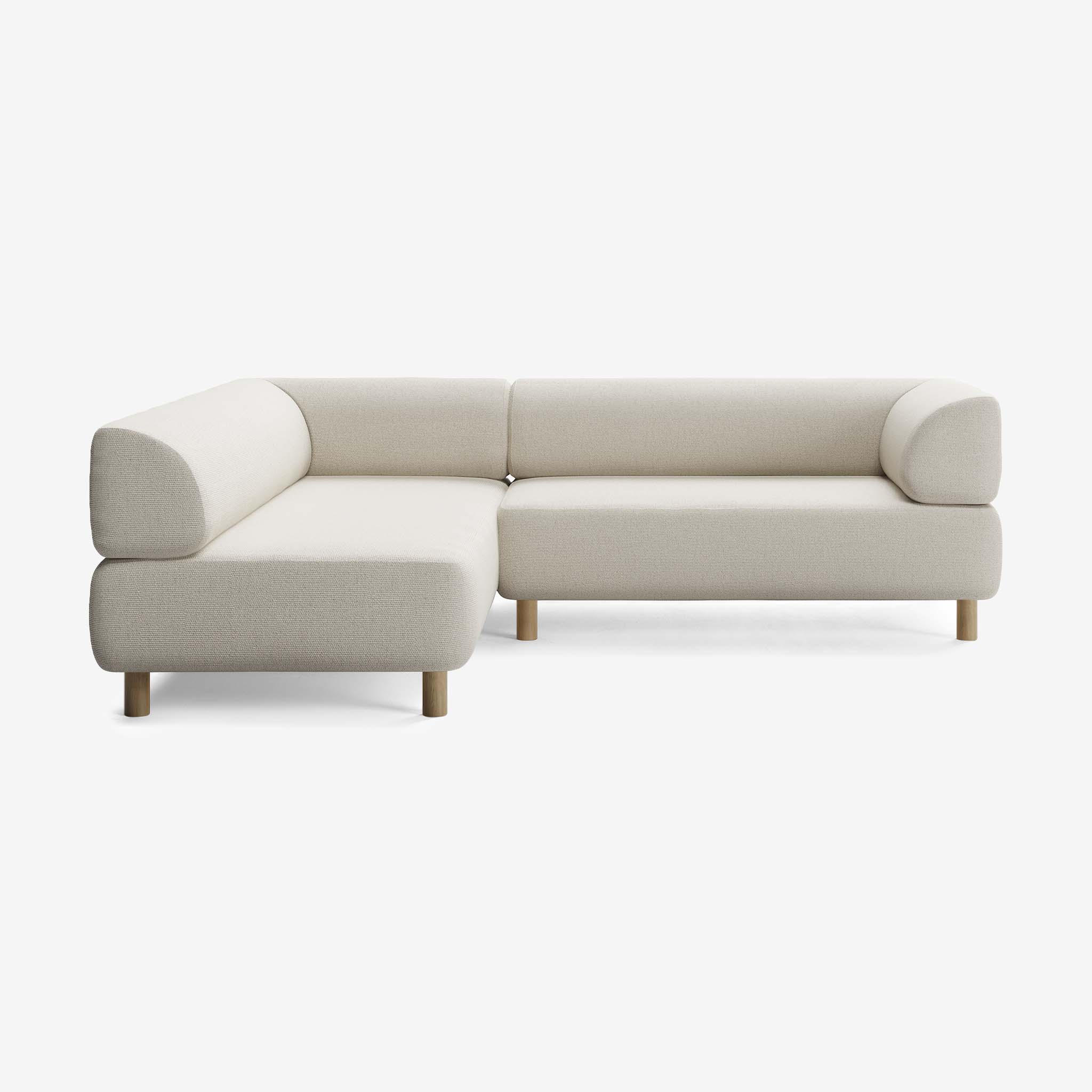 Bolder Sofa 245x200 Rechts Heritage Papyrus Eiche 