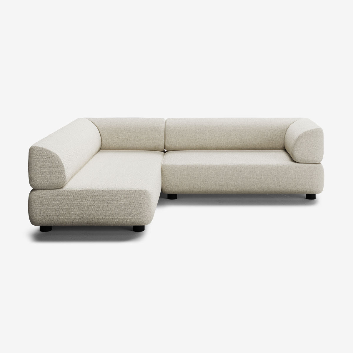 Bolder Sofa 245x200 Rechts Heritage Papyrus Niedrige Beine