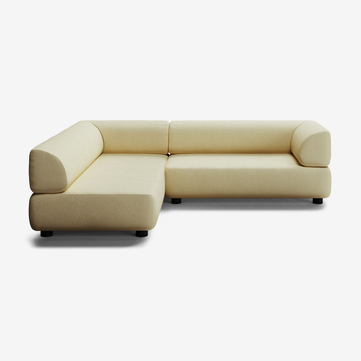 Bolder Sofa 245x200 Rechts Nantes Amber Niedrige Beine