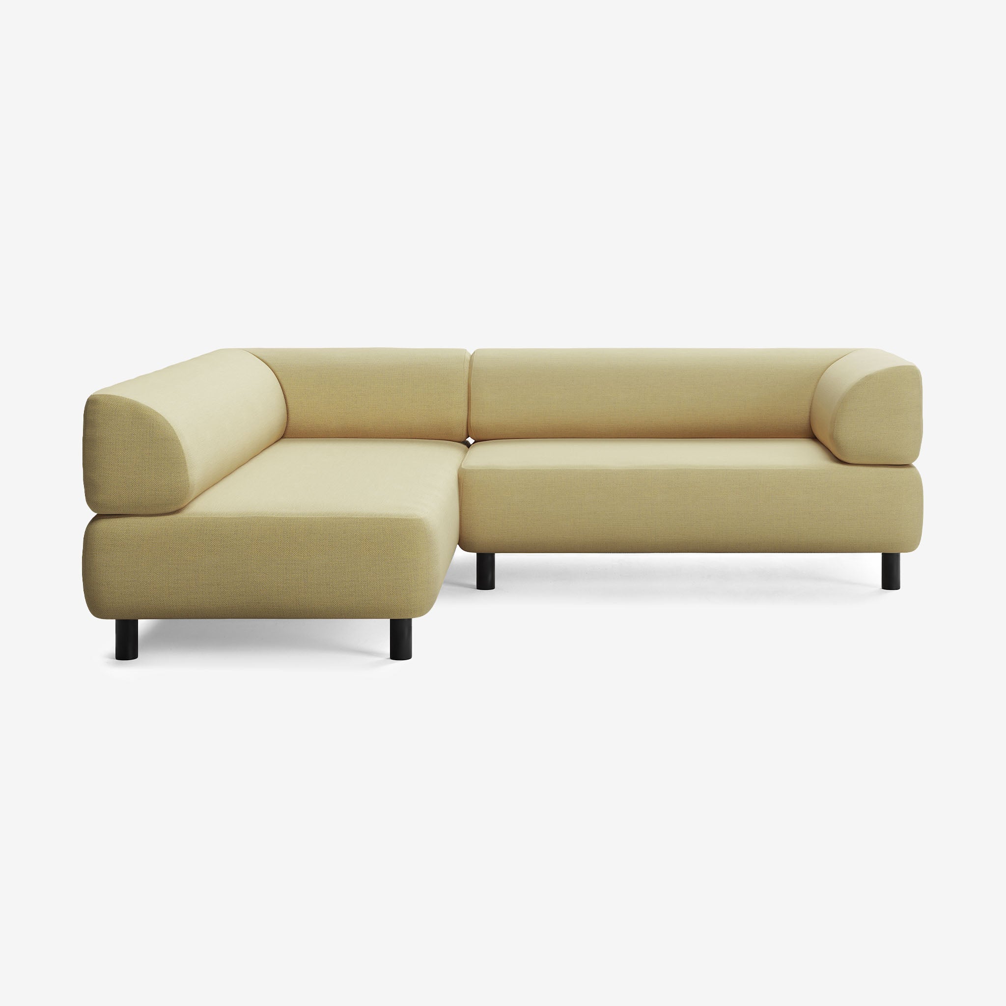 Bolder Sofa 245x200 Rechts Nantes Amber Schwarz 