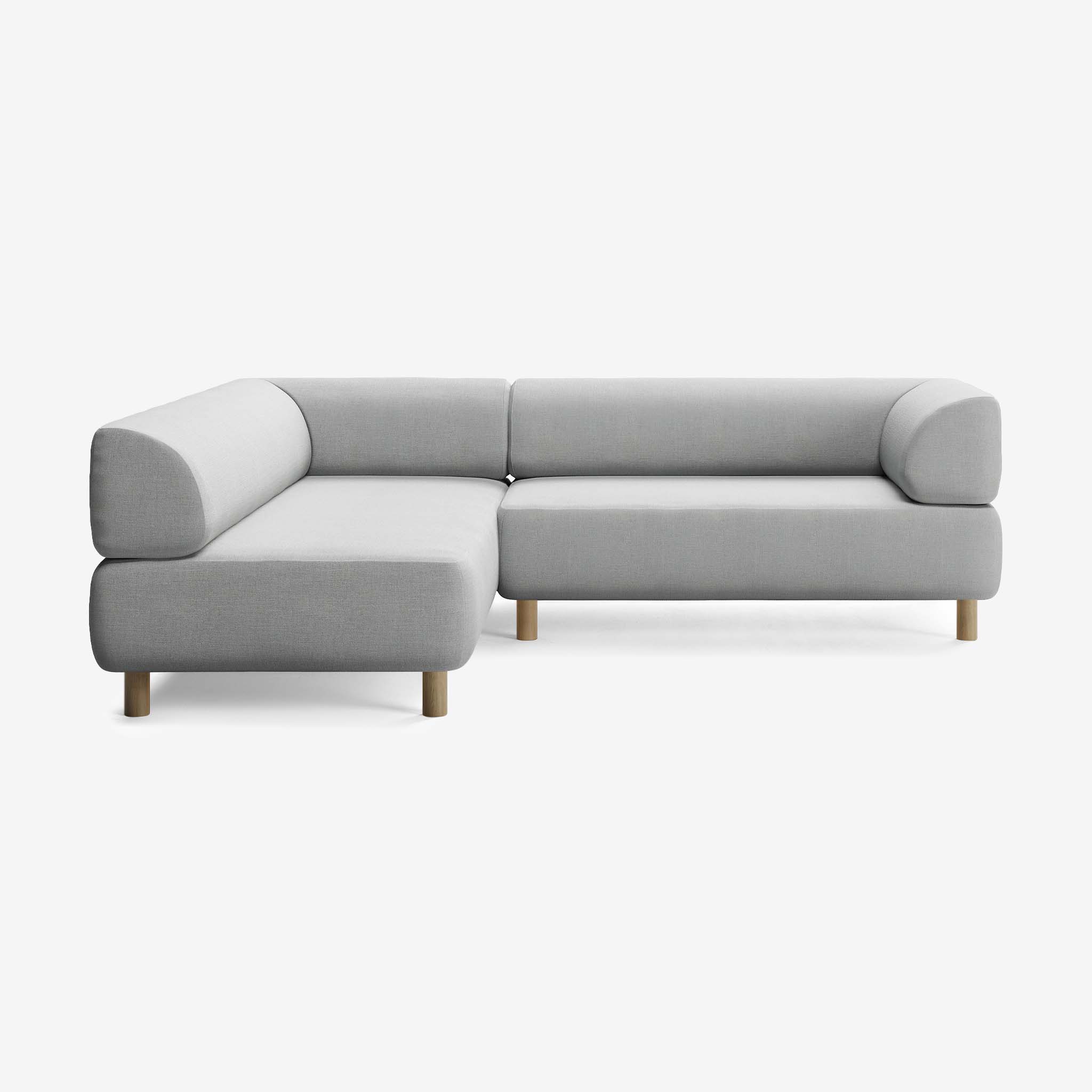 Bolder Sofa 245x200 Rechts Nantes Grey Chine Eiche 