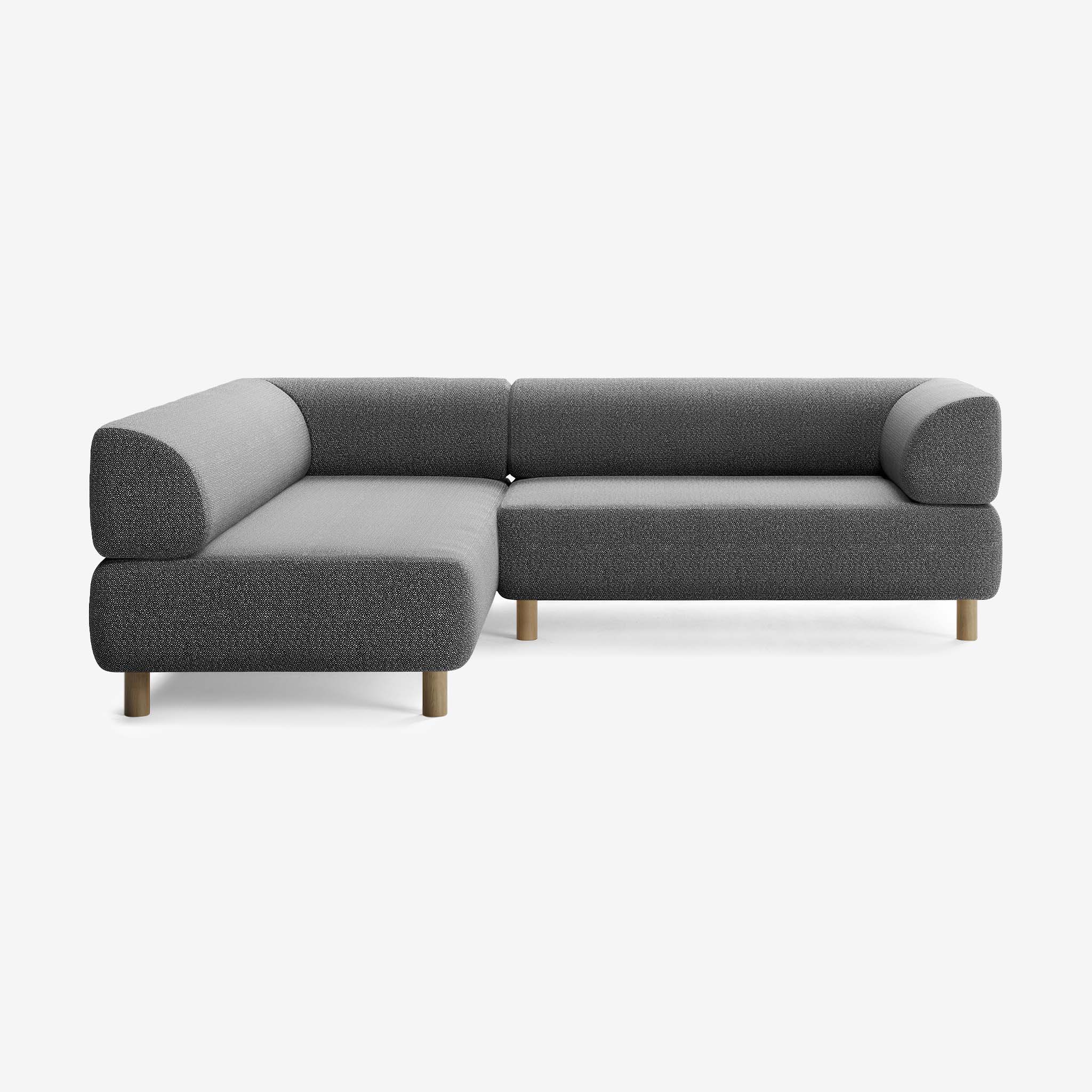 Bolder Sofa 245x200 Rechts Savant Tornado Eiche 