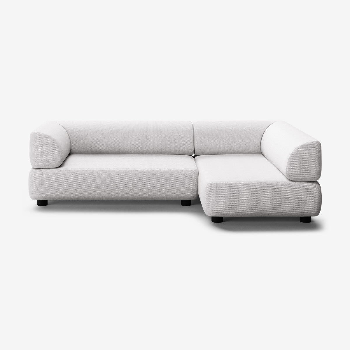 Bolder Sofa 265x150 Links Arc Concrete Niedrige Beine