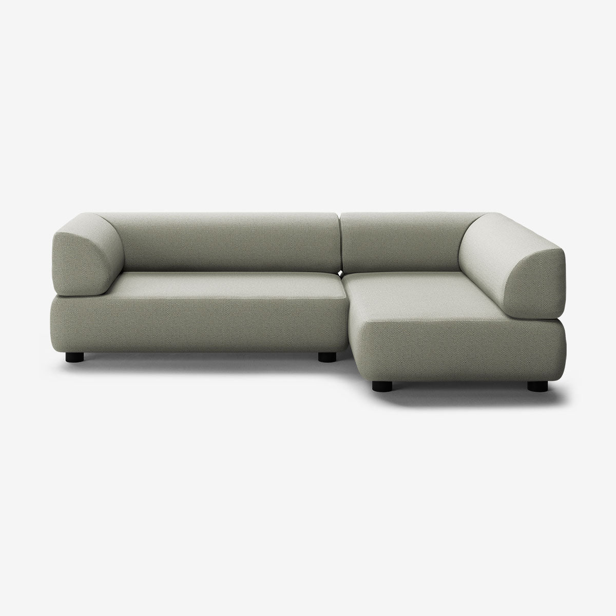 Bolder Sofa 265x150 Links Arc Oxide Niedrige Beine
