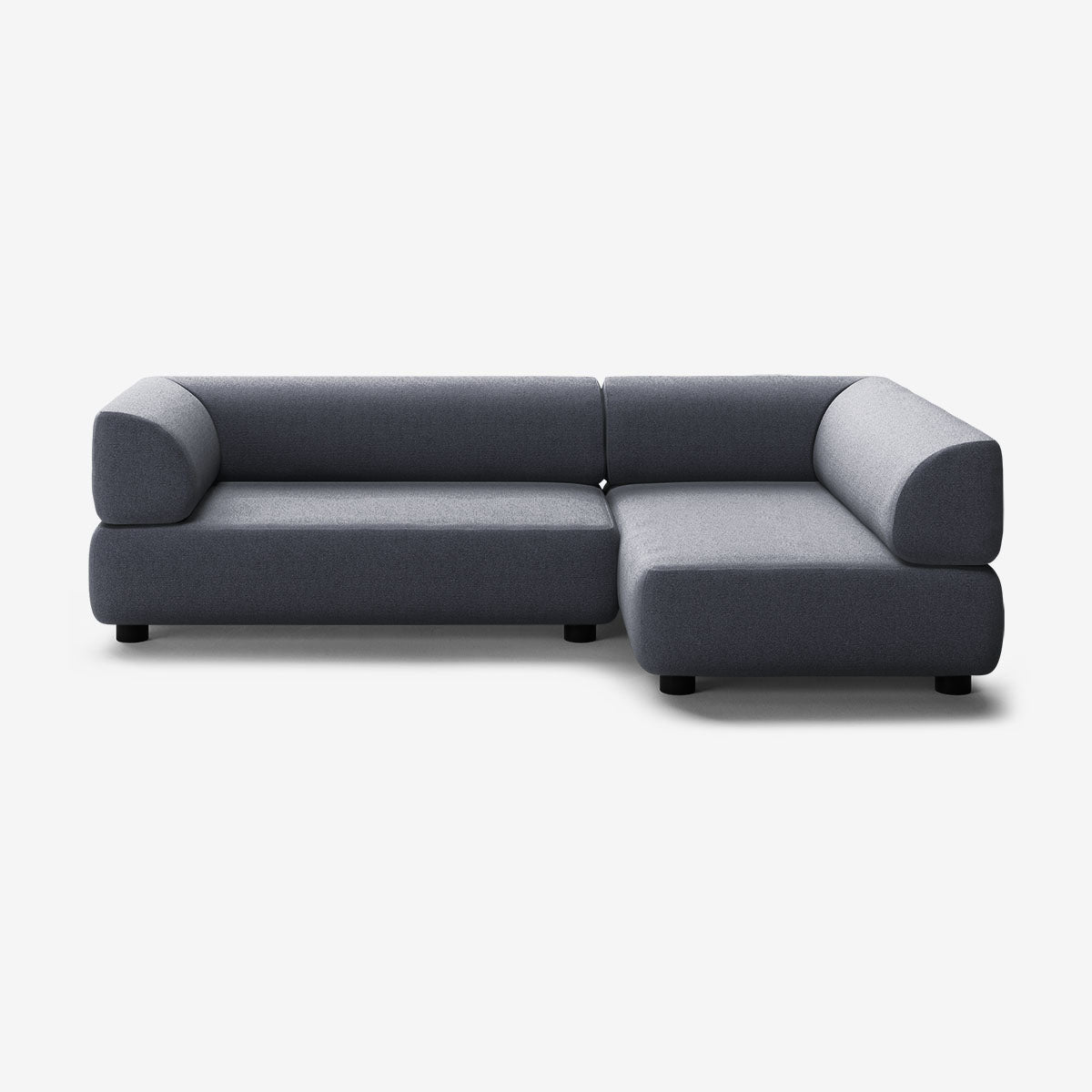Bolder Sofa 265x150 Links Heritage Indigo Niedrige Beine