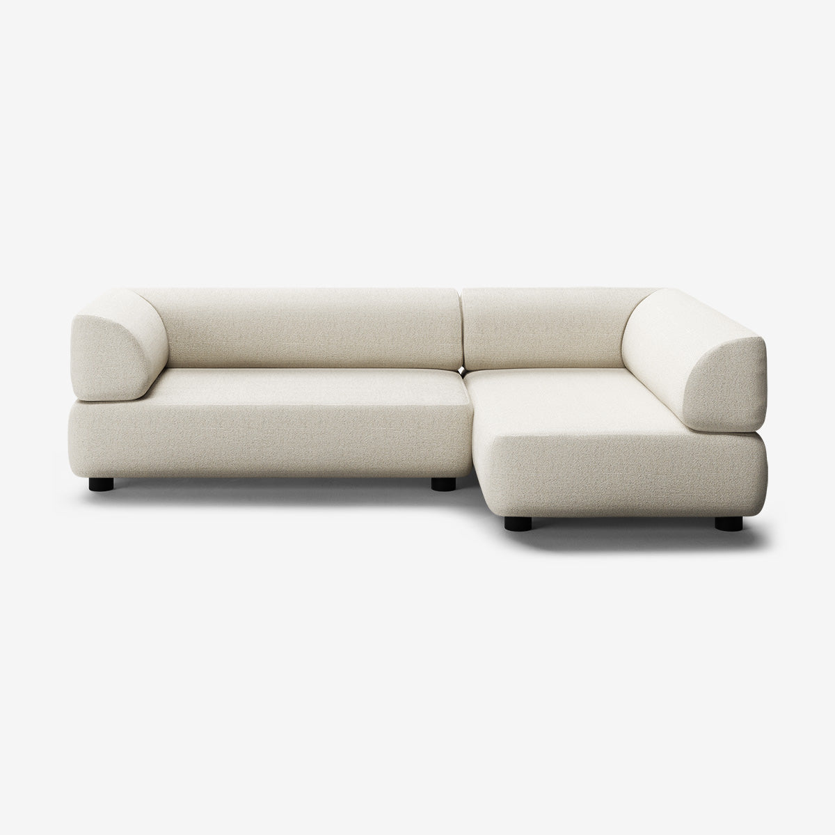 Bolder Sofa 265x150 Links Heritage Papyrus Niedrige Beine