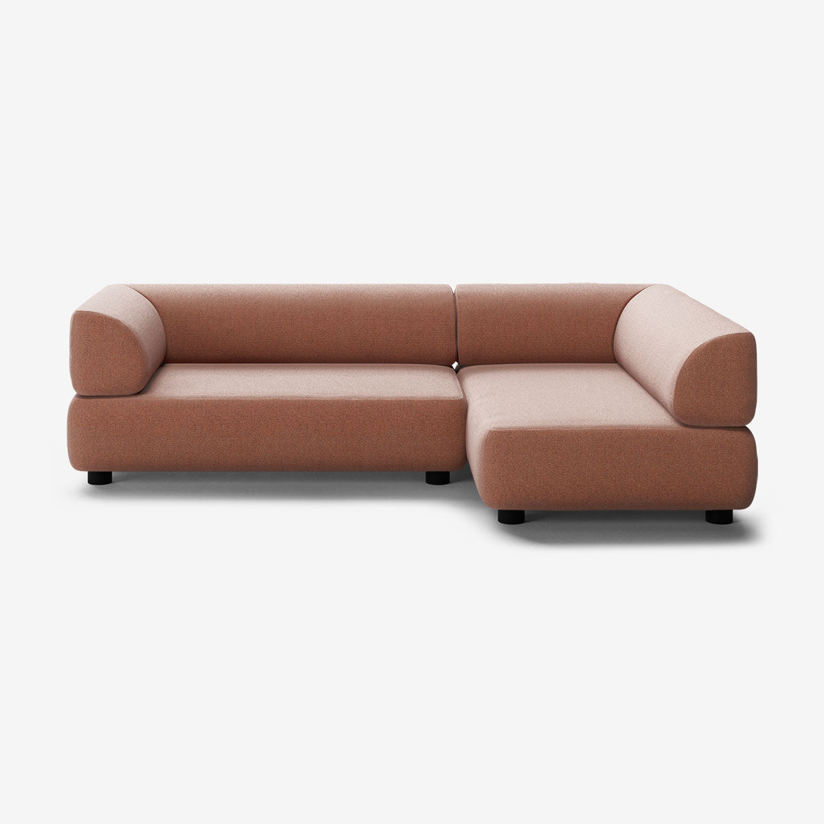 Bolder Sofa 265x150 Links Heritage Rust Niedrige Beine
