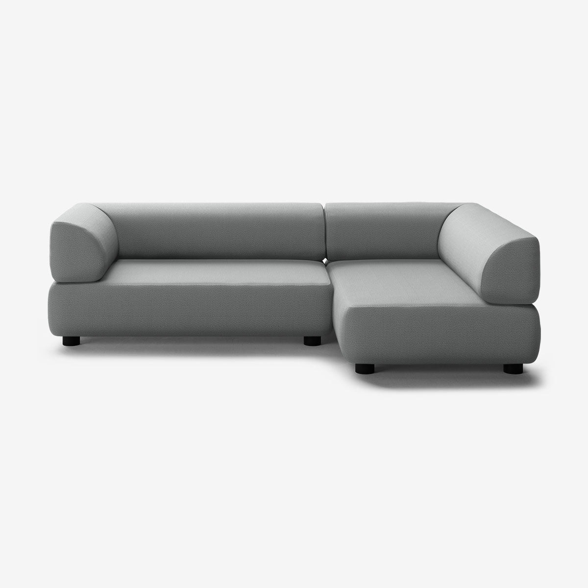 Bolder Sofa 265x150 Links Loop Charcoal Niedrige Beine