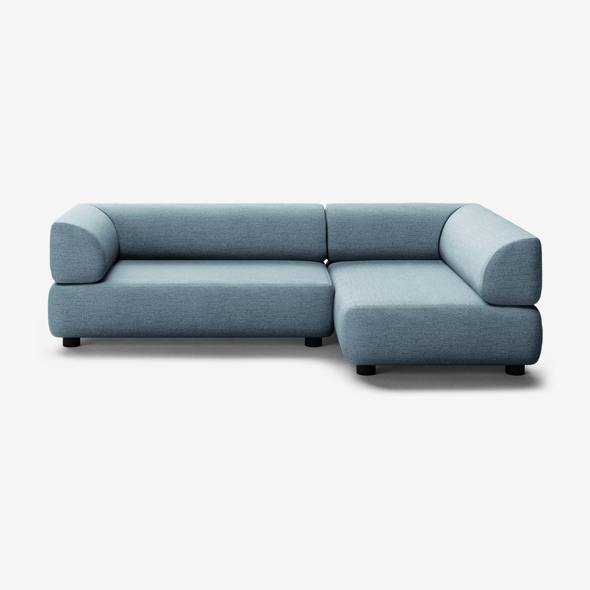Bolder Sofa 265x150 Links Nantes Carbon Sky Niedrige Beine