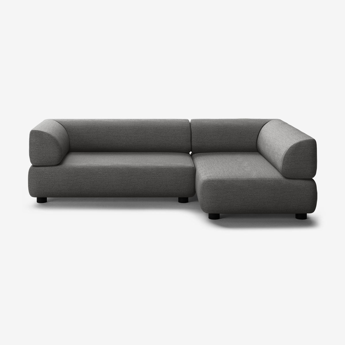 Bolder Sofa 265x150 Links Nantes Sooty Niedrige Beine