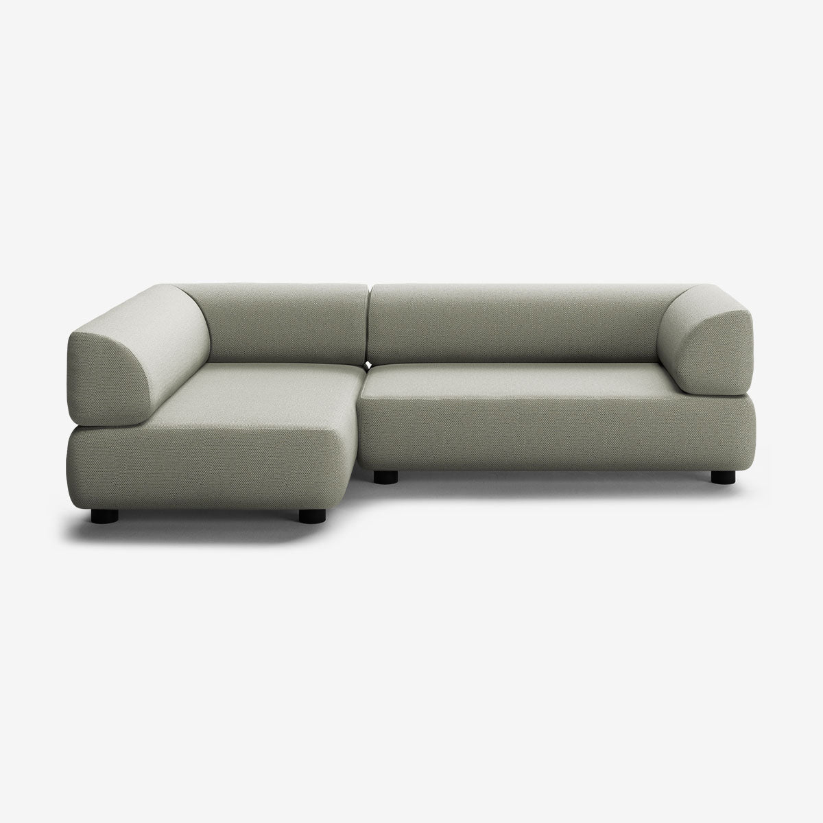 Bolder Sofa 265x150 Rechts Arc Oxide Niedrige Beine
