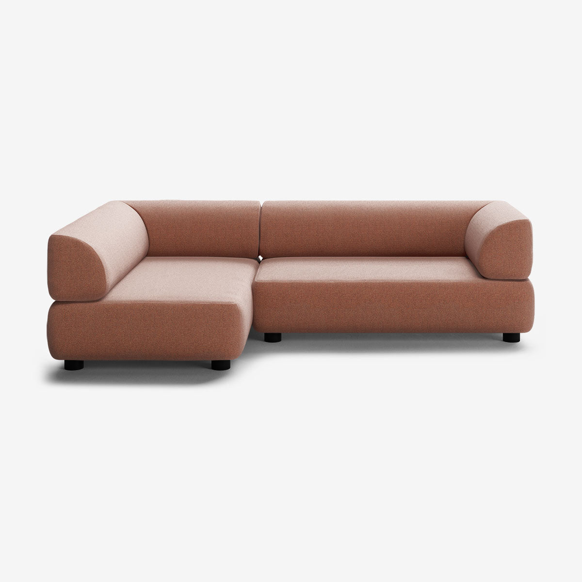 Bolder Sofa 265x150 Rechts Heritage Rust Niedrige Beine