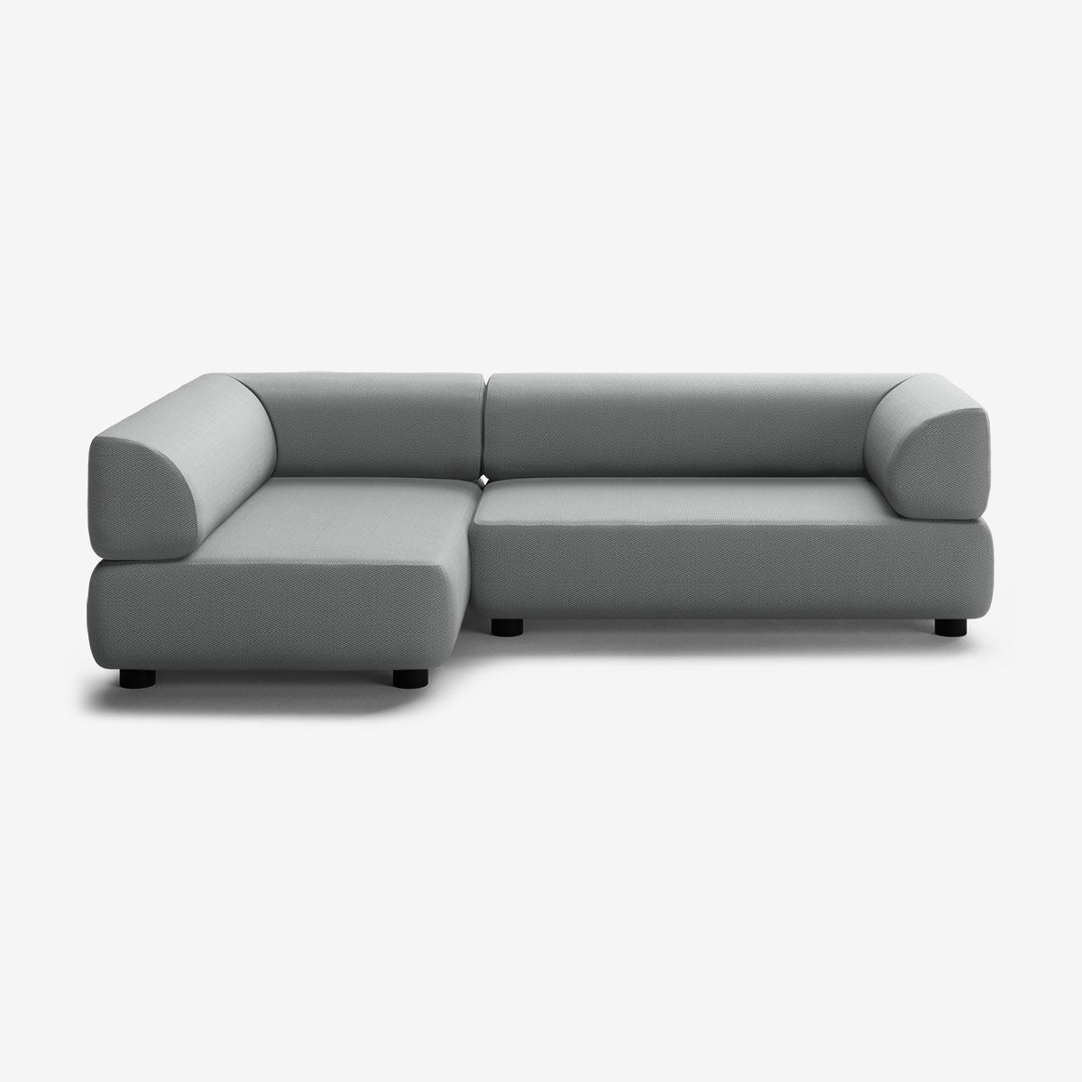 Bolder Sofa 265x150 Rechts Loop Charcoal Niedrige Beine