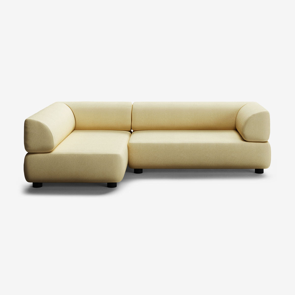 Bolder Sofa 265x150 Rechts Nantes Amber Niedrige Beine