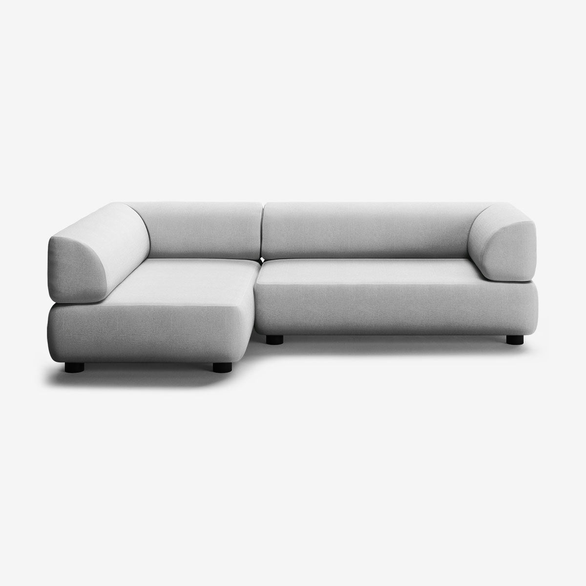 Bolder Sofa 265x150 Rechts Nantes Grey Chine Niedrige Beine