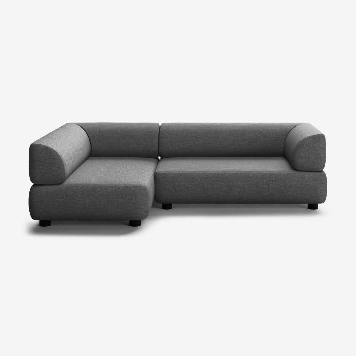 Bolder Sofa 265x150 Rechts Nantes Sooty Niedrige Beine