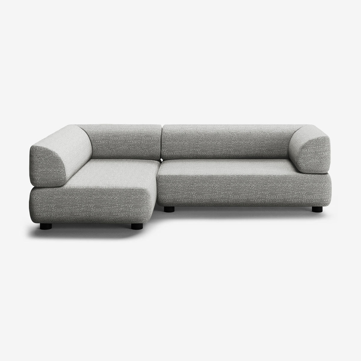 Bolder Sofa 265x150 Rechts Savant Zinc Niedrige Beine