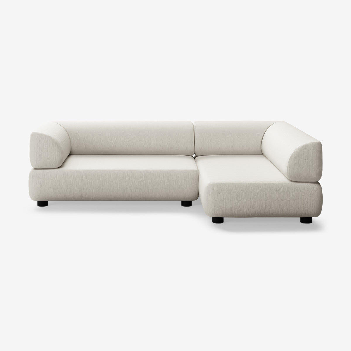 Bolder Sofa 265x150 cm niedrige Füße 5-Sitzer Links Loop Marble