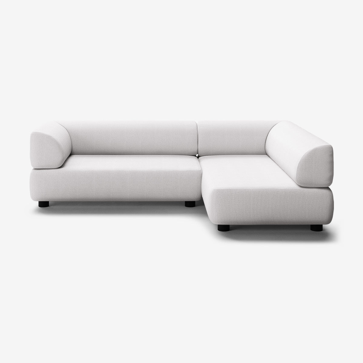Bolder Sofa 265x170 Links Arc Concrete Niedrige Beine