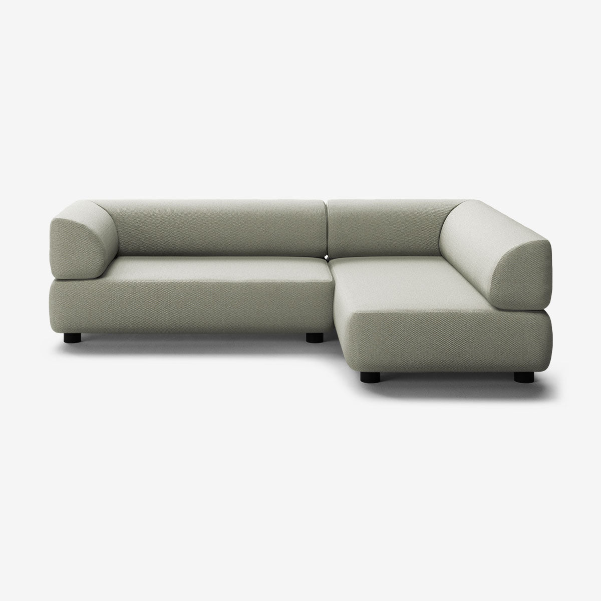 Bolder Sofa 265x170 Links Arc Oxide Niedrige Beine