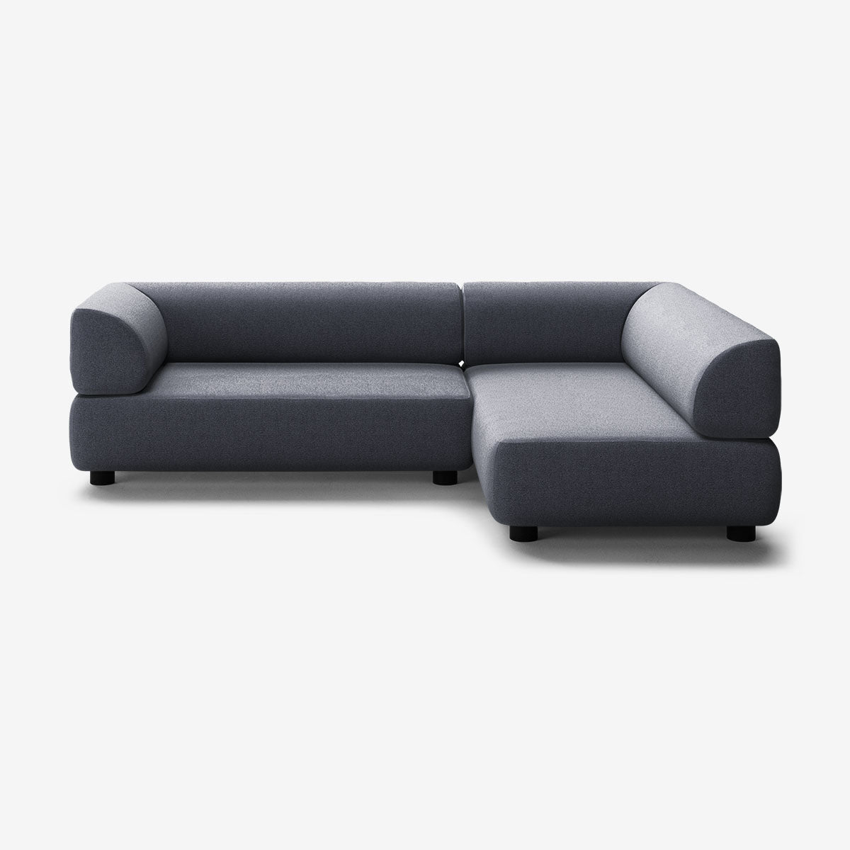 Bolder Sofa 265x170 Links Heritage Indigo Niedrige Beine