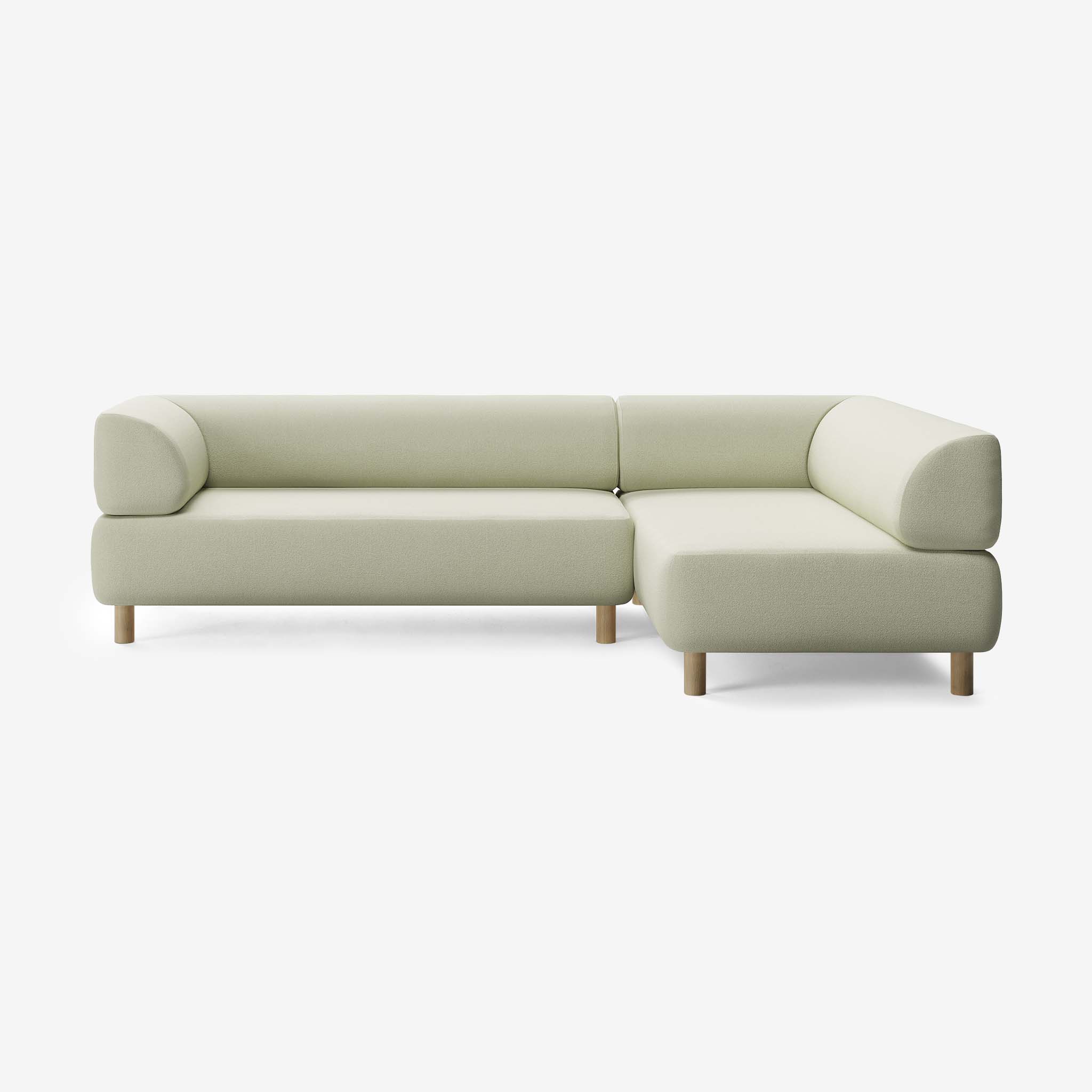 Bolder Sofa 265x170 Links Heritage Moss Eiche