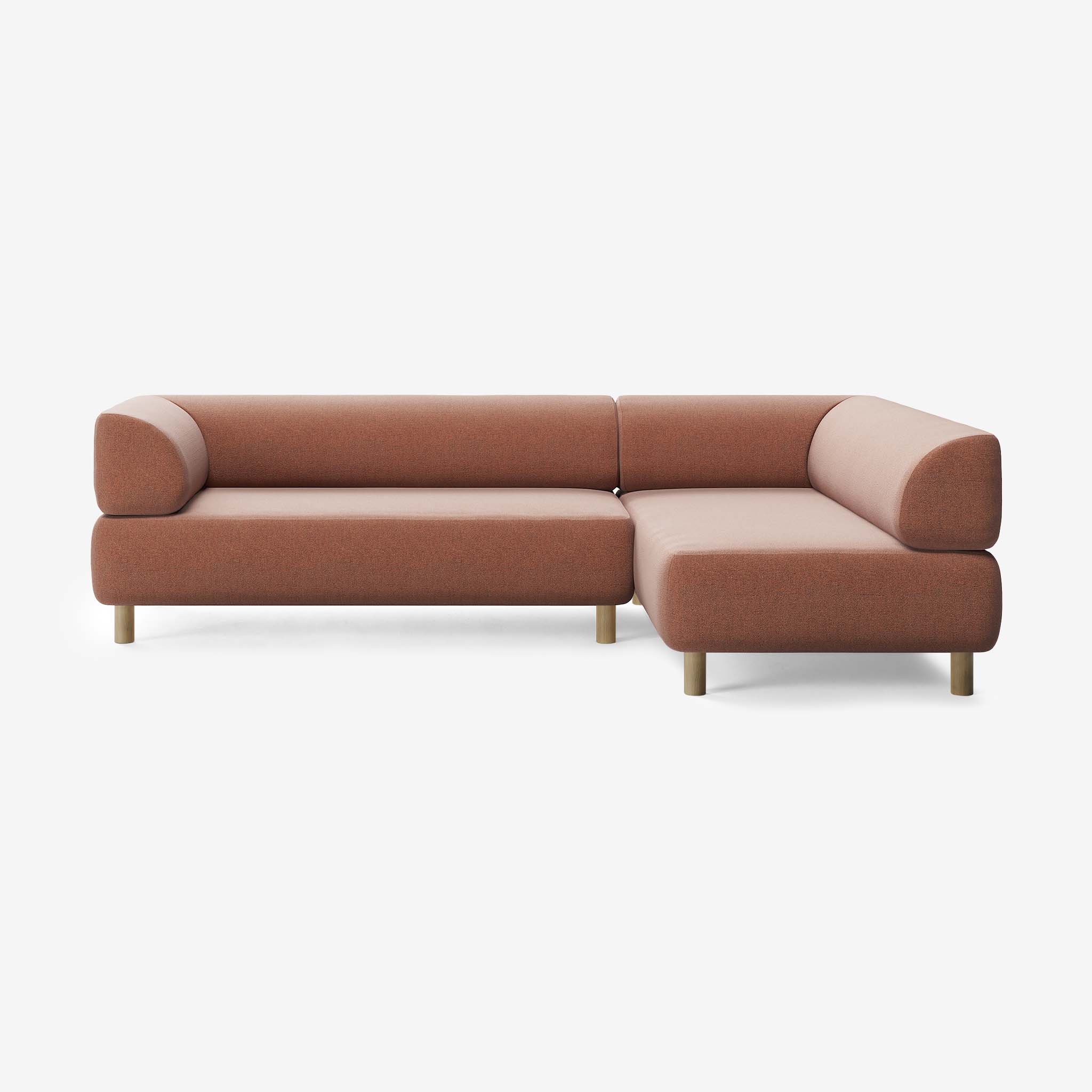 Bolder Sofa 265x170 Links Heritage Rust Eiche