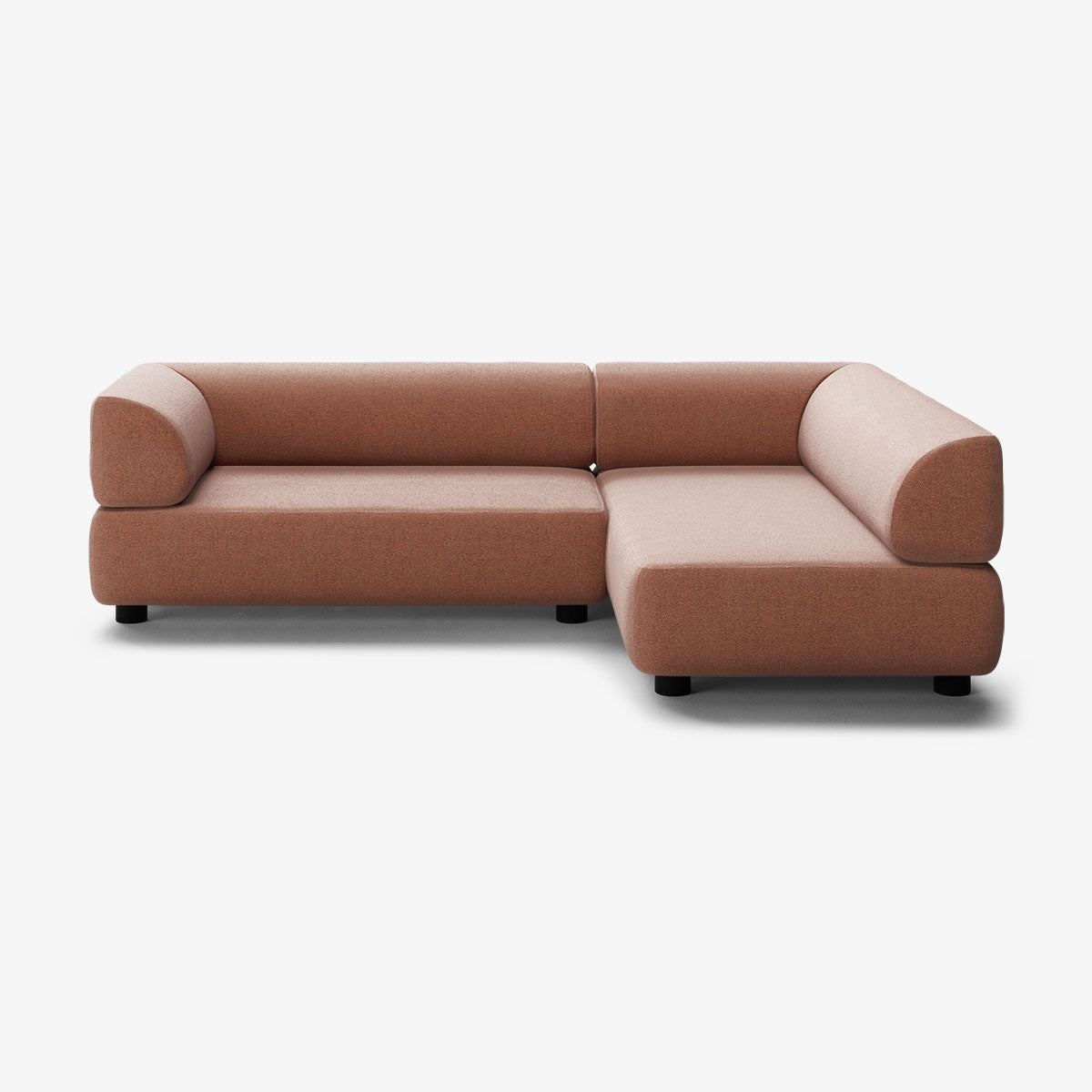Bolder Sofa 265x170 Links Heritage Rust Niedrige Beine