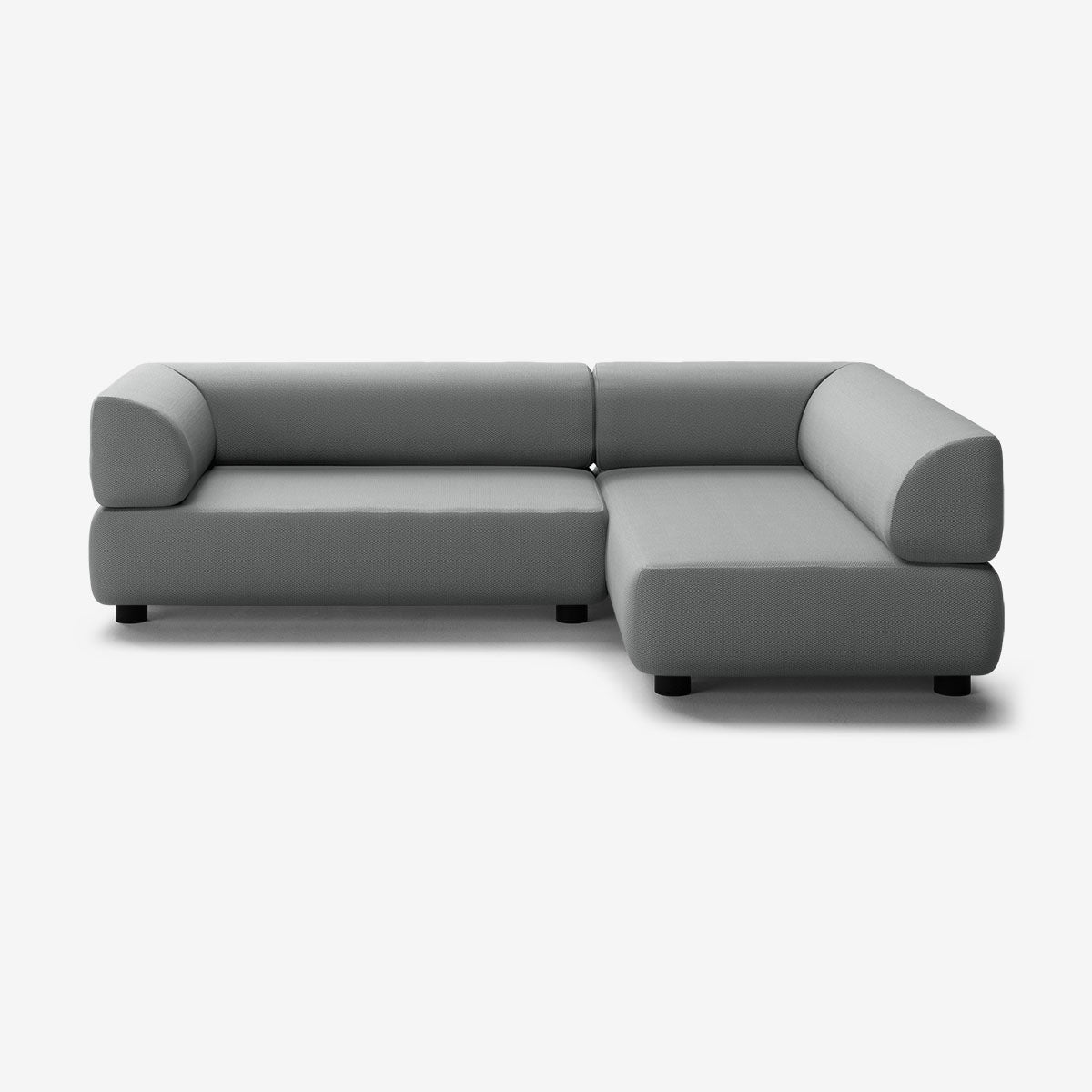 Bolder Sofa 265x170 Links Loop Charcoal Niedrige Beine
