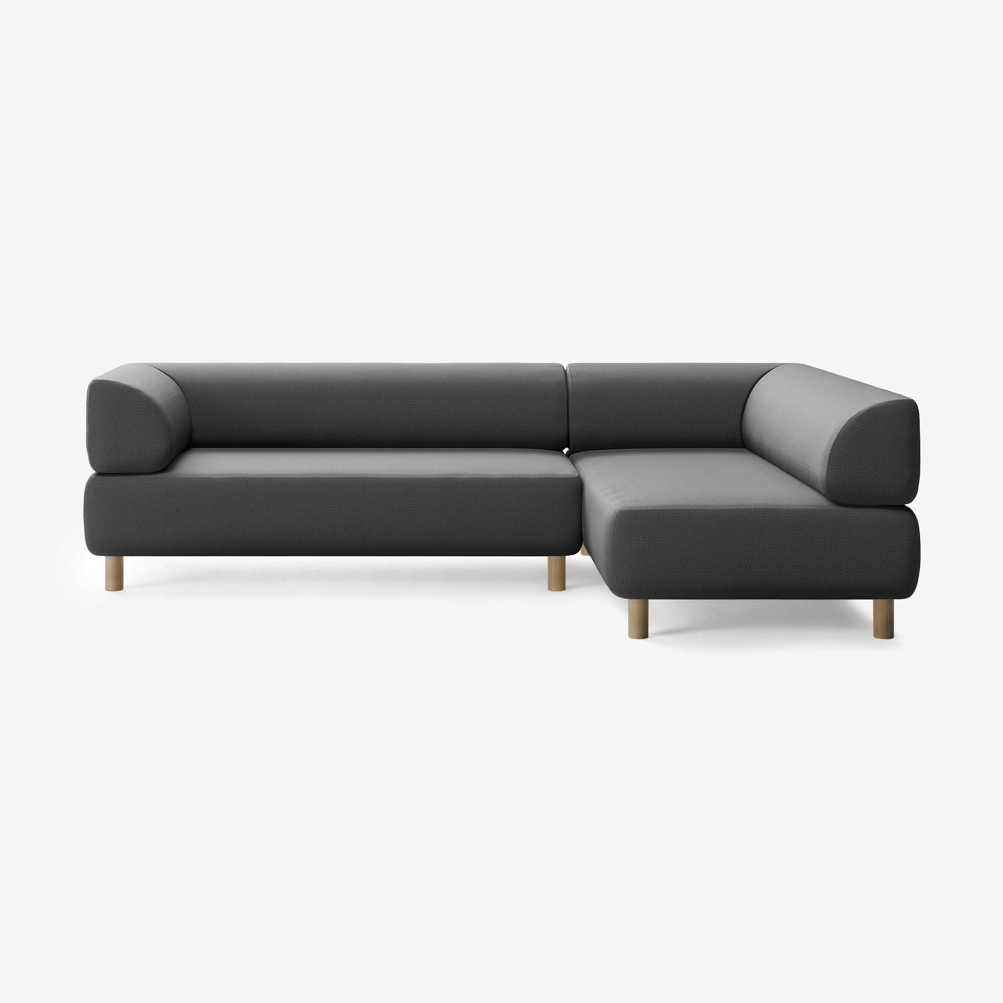 Bolder Sofa 265x170 Links Loop Shadow Eiche