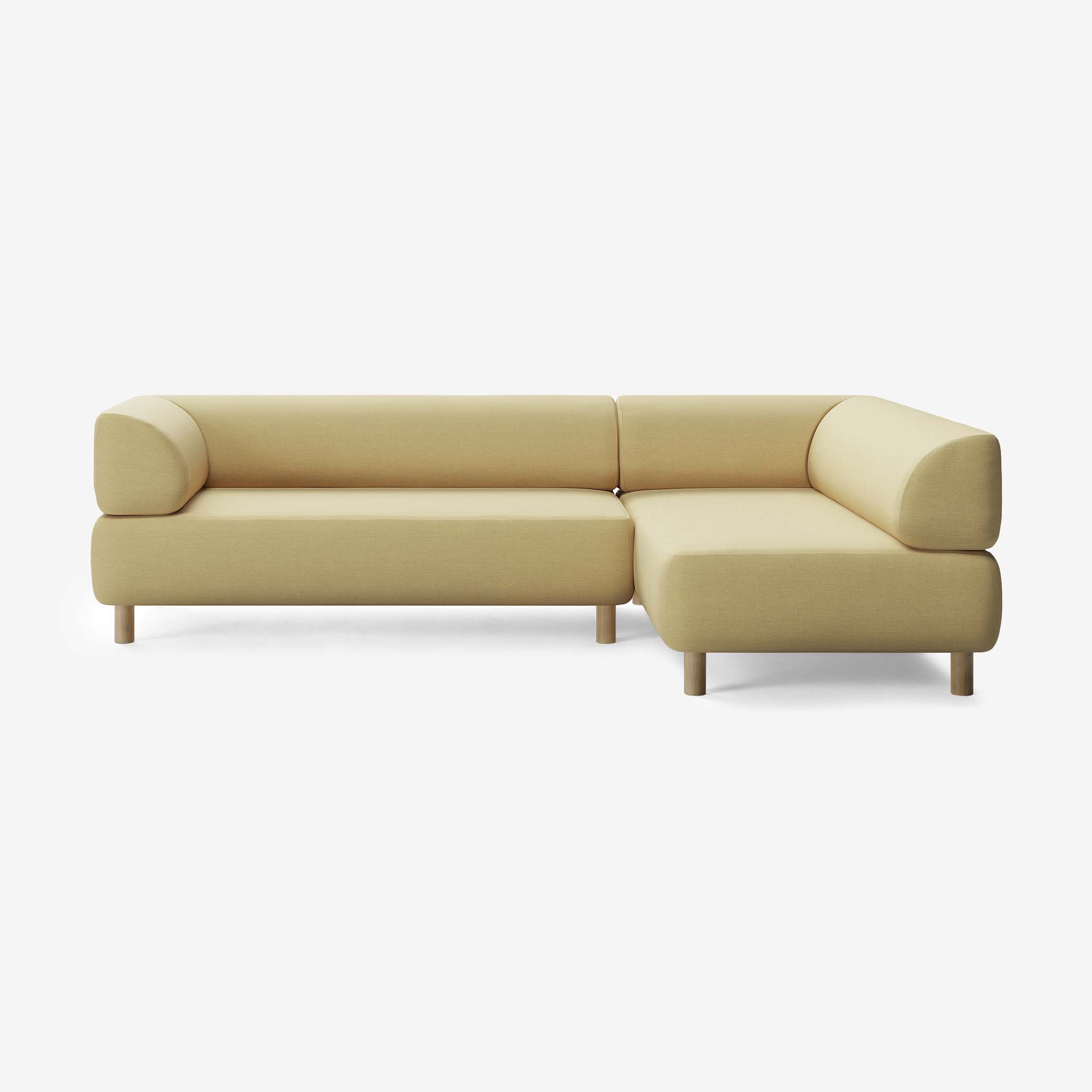 Bolder Sofa 265x170 Links Nantes Amber Eiche