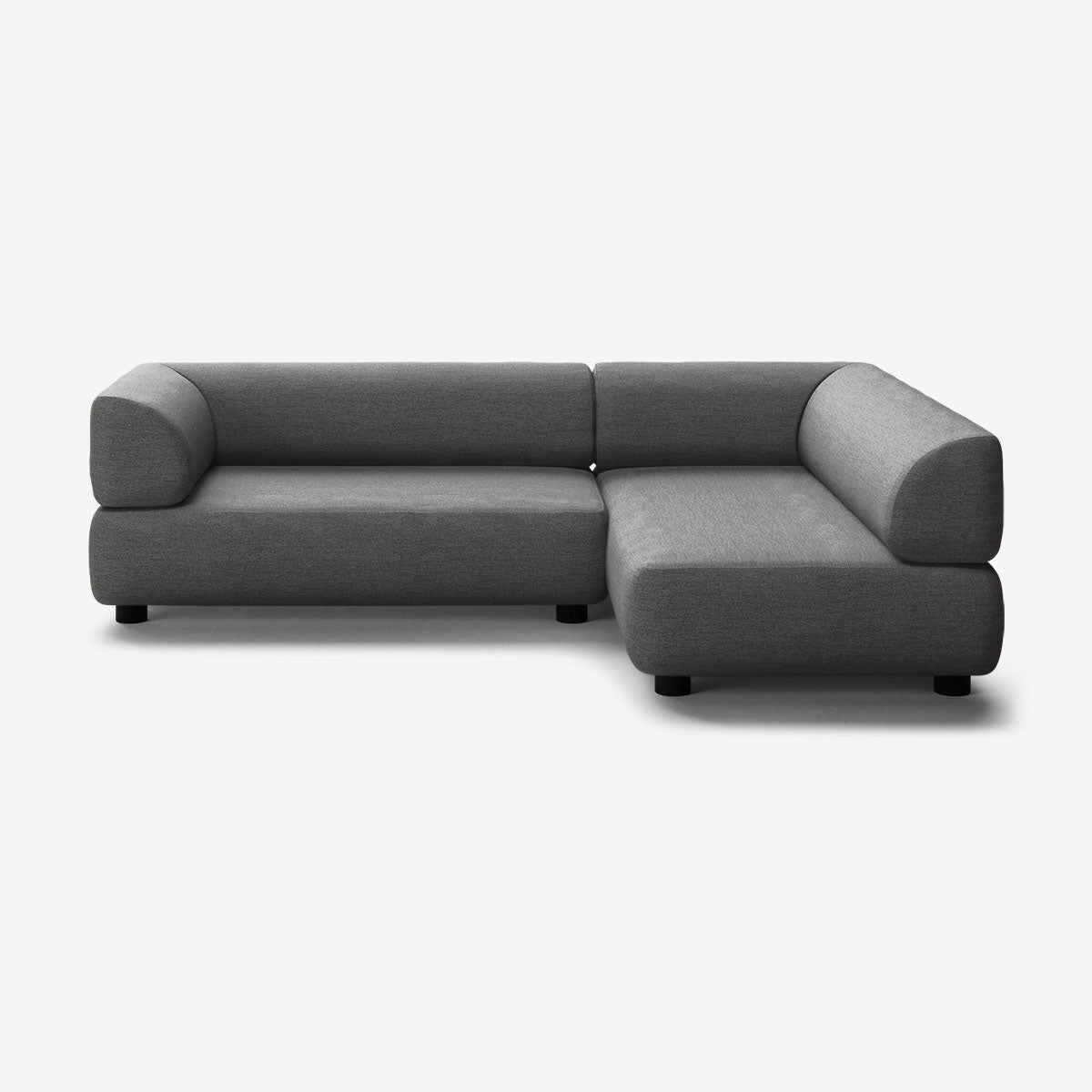Bolder Sofa 265x170 Links Nantes Sooty Niedrige Beine