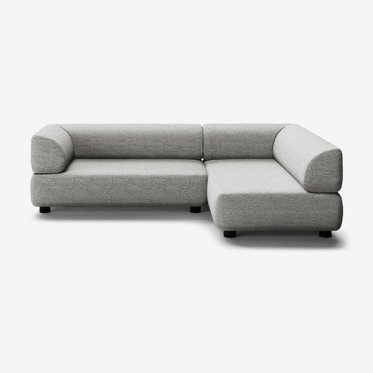 Bolder Sofa 265x170 Links Savant Zinc Niedrige Beine