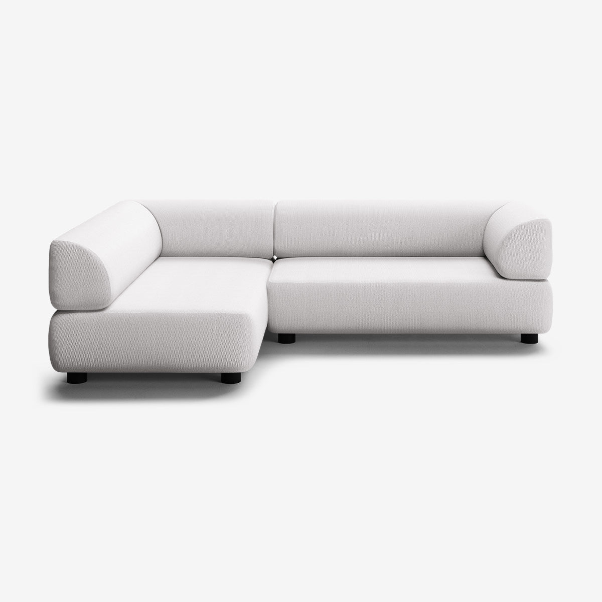 Bolder Sofa 265x170 Rechts Arc Concrete Niedrige Beine
