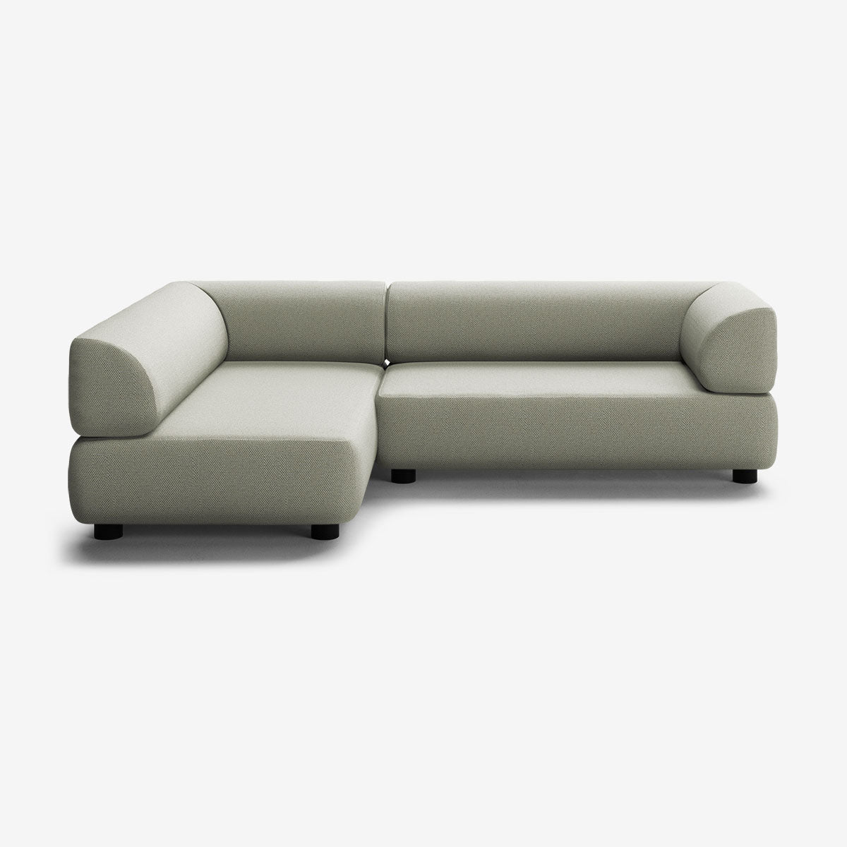 Bolder Sofa 265x170 Rechts Arc Oxide Niedrige Beine