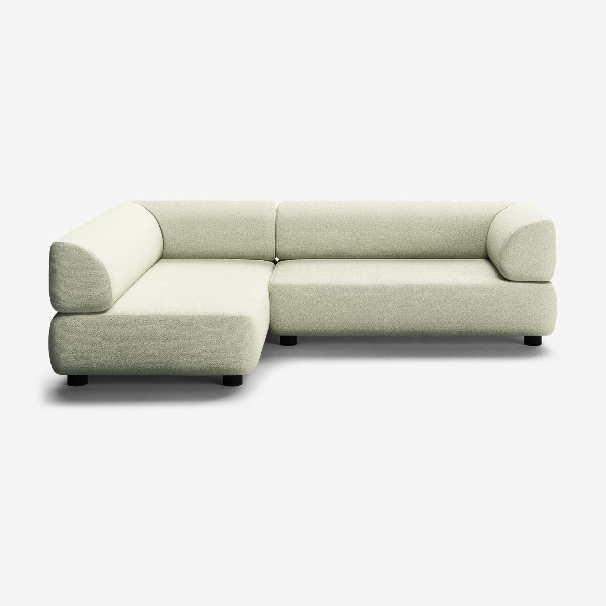 Bolder Sofa 265x170 Rechts Heritage Moss Niedrige Beine
